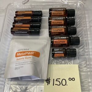 Lot of 10 items doTERRA essential oils MetaPWR all sealed beadlets oil and gum